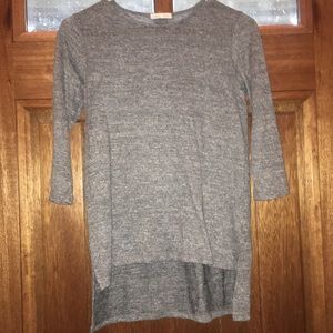 light fitted charcoal mid sleeve shirt